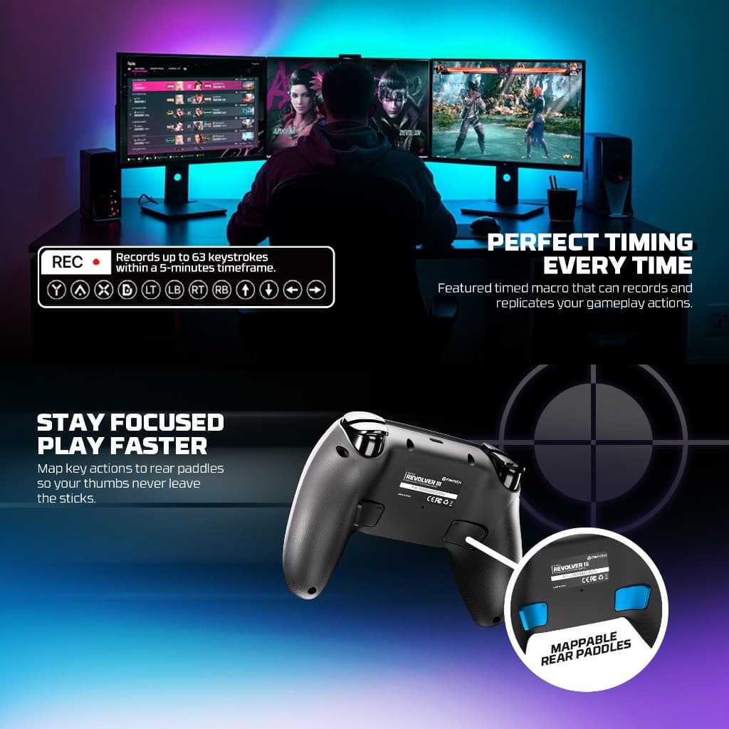 FANTECH รุ่น WGP12S จอยเกมไร้สาย จอยเกมมิ่ง Wireless gaming controller ใช้ได้ทั้งมือถือและพีซี https://wayoza.com