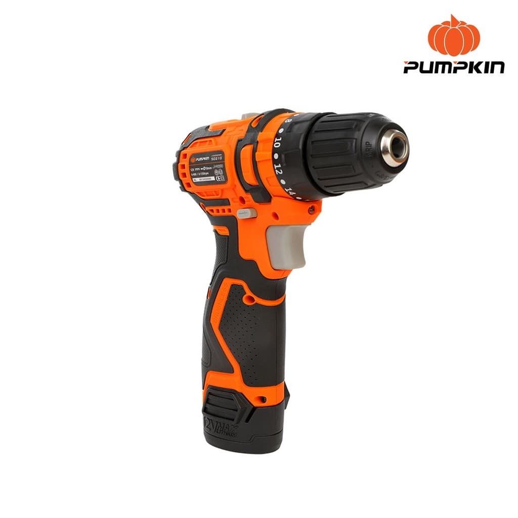 PUMPKIN รุ่น J-10IMDCB-202K แรงบิด 40 N.m สว่านไร้สาย 3 ระบบ เจาะ ขันสกรู กระแทก J-Series 12V สว่านกระแทกไร้สาย Compact ไร้แปรงถ่าน 10mm  / 50210 https://wayoza.com