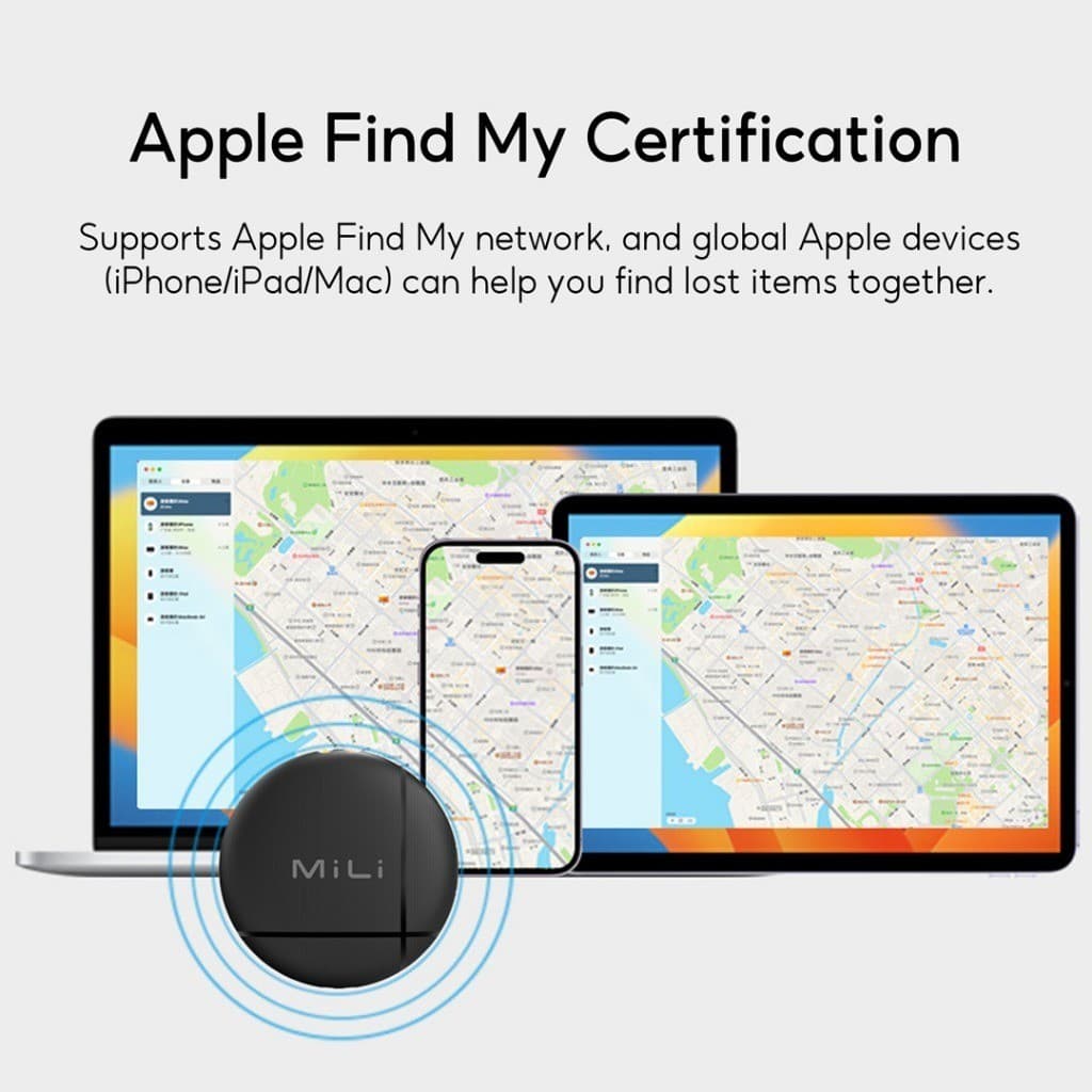 MiLi LiTag Mini Apple รองรับเครือข่าย iOS Find My ติดตามของหาย ติดตามแฟน อุปกรณ์ติดตามสัตว์ ติดตามลูก Bluetooth Tracker https://wayoza.com