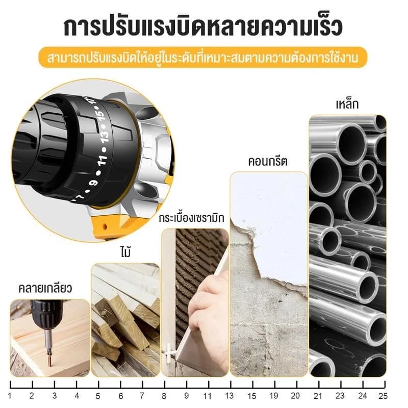 MASARU แรงบิด 24 N.m สว่านไร้สาย สว่านแบต 99V 3 ระบบ เจาะกระแทกได้ สว่าน แบตเตอรี่ li-ion ดอกสว่าน อุปกรณ์ครบชุด https://wayoza.com