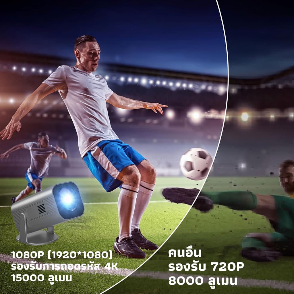 KONKA HP330 โปรเจคเตอร์ Android TV 4K โฟกัสอัตโนมัติ mini projector 4K โปรเจคเตอร์มินิต่อกับมือถือ WiFi และ Bluetooth โปรเจ็กเตอร์พกพา Android 11.0 https://wayoza.com