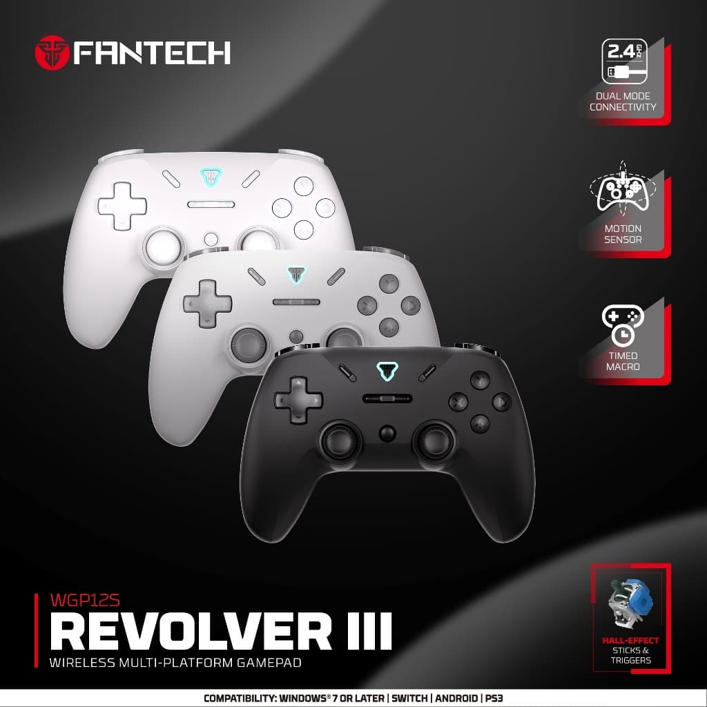 FANTECH รุ่น WGP12S จอยเกมไร้สาย จอยเกมมิ่ง Wireless gaming controller ใช้ได้ทั้งมือถือและพีซี https://wayoza.com