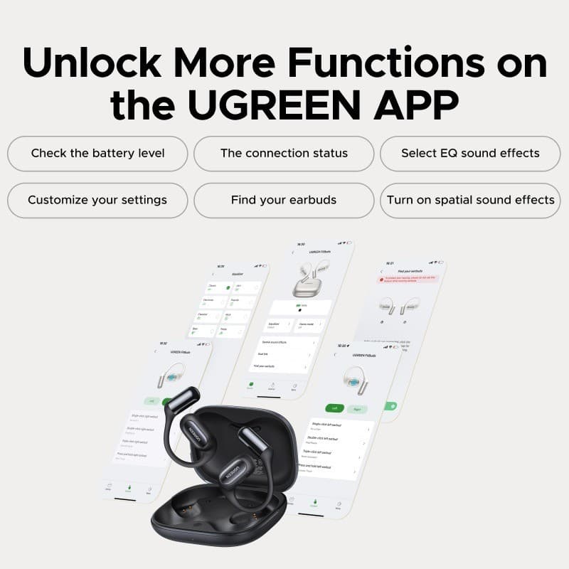 UGREEN FitBuds S7 หูฟัง Bluetooth 6.0 หูฟังวิ่ง หูฟังออกกำลังกาย เสียงใส เบสแน่น กันน้ำ IPX5 รุ่น WS213 https://wayoza.com