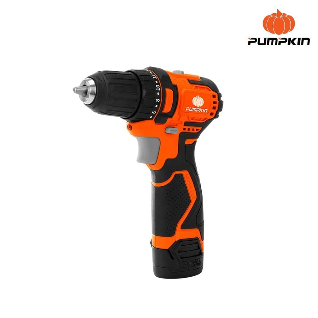 PUMPKIN รุ่น J-10DCB-202K แรงบิด 40 N.m ไขควงคลัชไร้สาย เจาะ ขันสกรู สว่านไร้สาย Compact ไร้แปรงถ่าน 10mm J-Series 12V https://wayoza.com