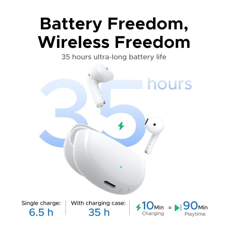 UGREEN HiTune H5 Pro LightBuds หูฟัง Bluetooth 6.0 หูฟังบลูทูธ ไมค์ตัดเสียง คมชัด ใส่สบาย รุ่น 65876 https://wayoza.com