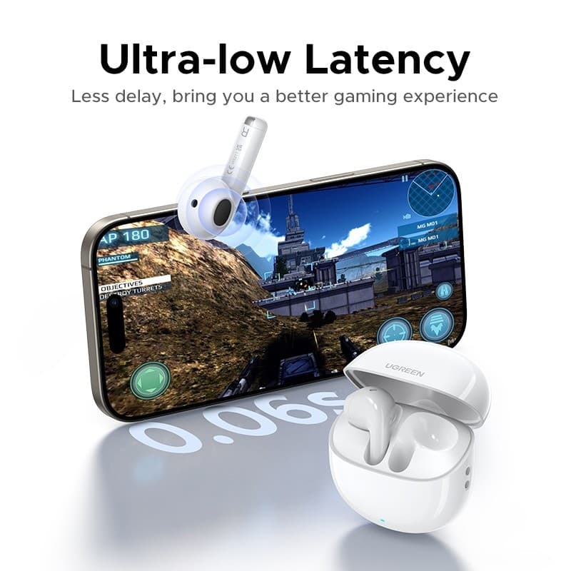 UGREEN HiTune H5 Pro LightBuds หูฟัง Bluetooth 6.0 หูฟังบลูทูธ ไมค์ตัดเสียง คมชัด ใส่สบาย รุ่น 65876 https://wayoza.com