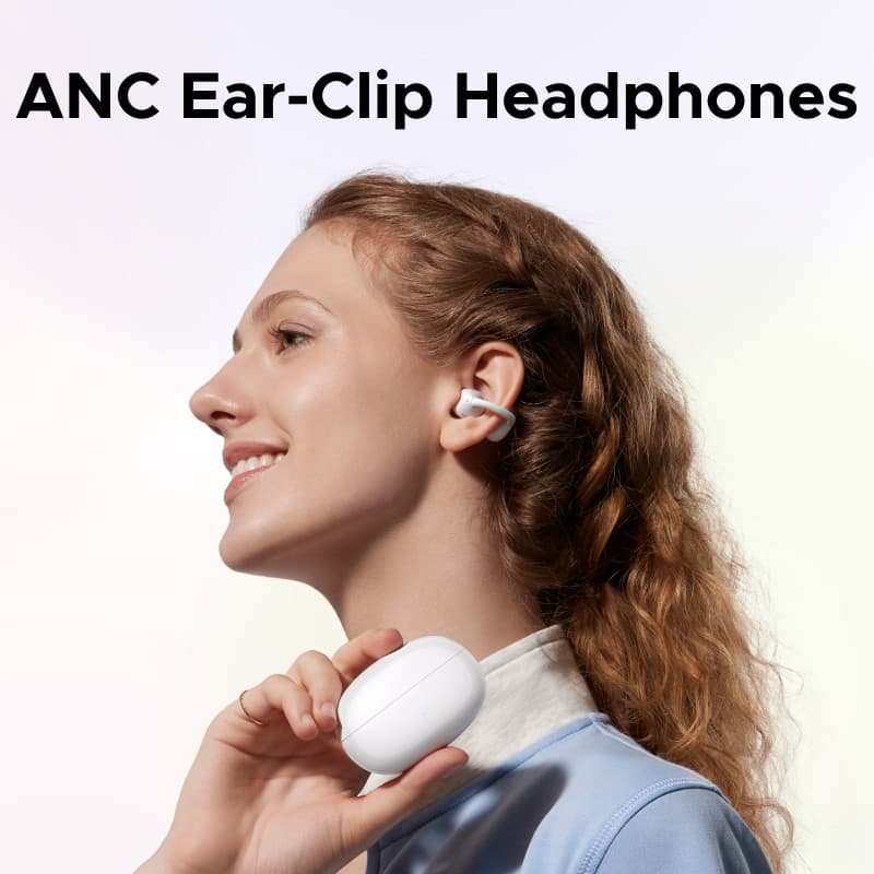 UGREEN ClipBuds Pro หูฟัง Bluetooth 6.0 หูฟังบลูทูธไร้สาย แบบหนีบ ระบบตัดเสียงรบกวน ANC แบบเปิดหูใส่สบาย รุ่น 65880 https://wayoza.com