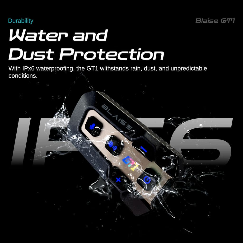 Blaise GT1 New รุ่นใหม่ หูฟังบลูทูธติดหมวก อินเตอร์คอม 2 คน พร้อมแชร์เพลง เสียงเบสหนัก ระยะทางอินเตอร์คอม 1000 เมตร ลดเสียงรบกวนอัจฉริยะ แบตเตอรี่ใช้งานนาน https://wayoza.com