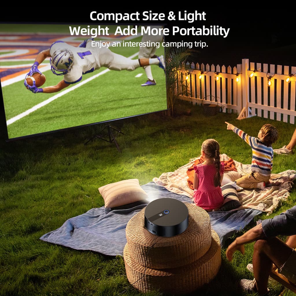 GOOJODOQ โปรเจคเตอร์ Android TV รองรับ 4K projector ดูหนัง 1080P HD สมาร์ทโปรเจคเตอร์ เครื่องฉายโปรเจคเตอร์มือถือ https://wayoza.com