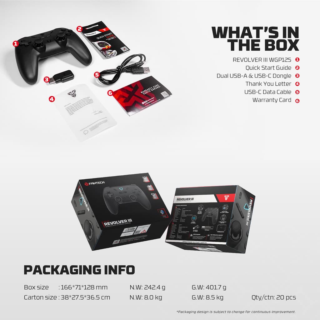 FANTECH รุ่น WGP12S จอยเกมไร้สาย จอยเกมมิ่ง Wireless gaming controller ใช้ได้ทั้งมือถือและพีซี https://wayoza.com