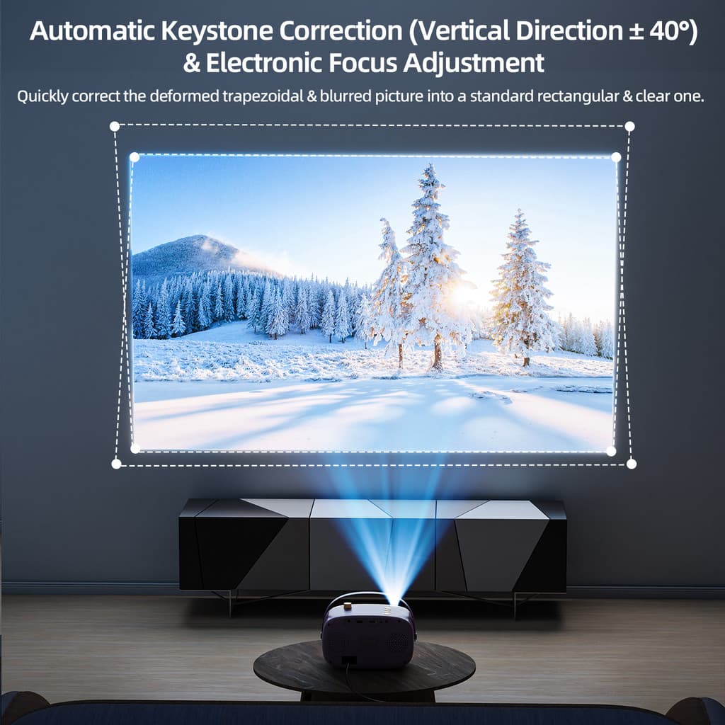 GOOJODOQ โปรเจคเตอร์ Android TV รองรับ 4K projector ดูหนัง 720P HD โปรเจคเตอร์ Hassl ฟรี Setup และสะดวกรีโมทคอนโทรลลําโพงบลูทูธความเข้ากันได้อย่างกว้างขวาง https://wayoza.com