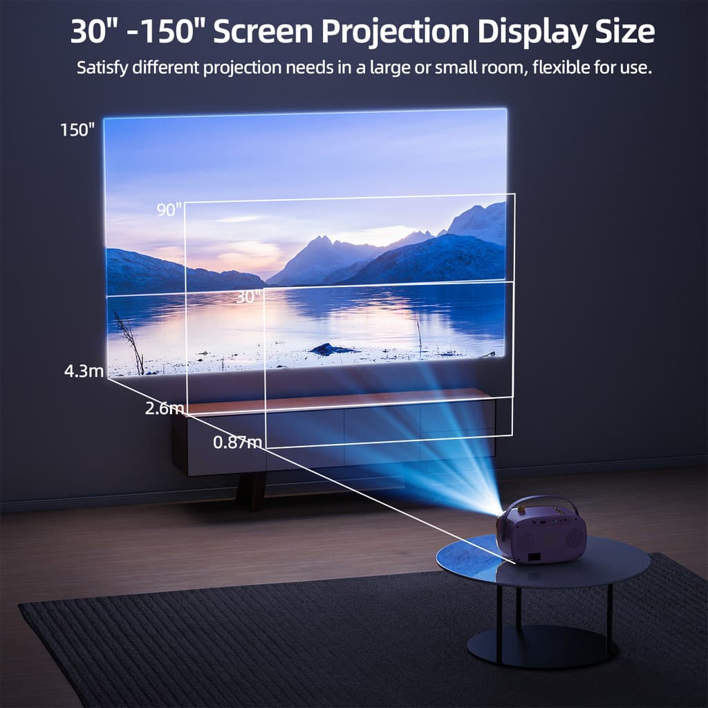 GOOJODOQ โปรเจคเตอร์ Android TV รองรับ 4K projector ดูหนัง 720P HD โปรเจคเตอร์ Hassl ฟรี Setup และสะดวกรีโมทคอนโทรลลําโพงบลูทูธความเข้ากันได้อย่างกว้างขวาง https://wayoza.com