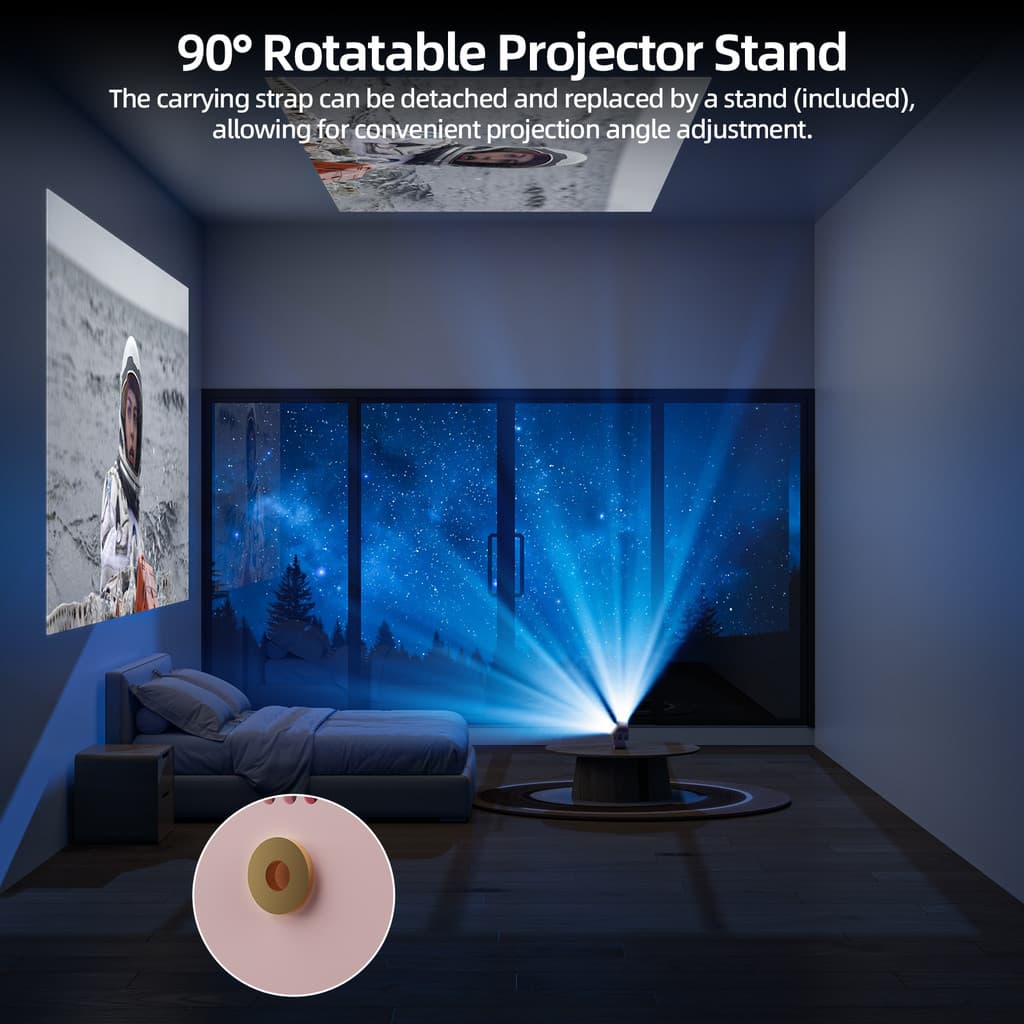 GOOJODOQ โปรเจคเตอร์ Android TV รองรับ 4K projector ดูหนัง 720P HD โปรเจคเตอร์ Hassl ฟรี Setup และสะดวกรีโมทคอนโทรลลําโพงบลูทูธความเข้ากันได้อย่างกว้างขวาง https://wayoza.com