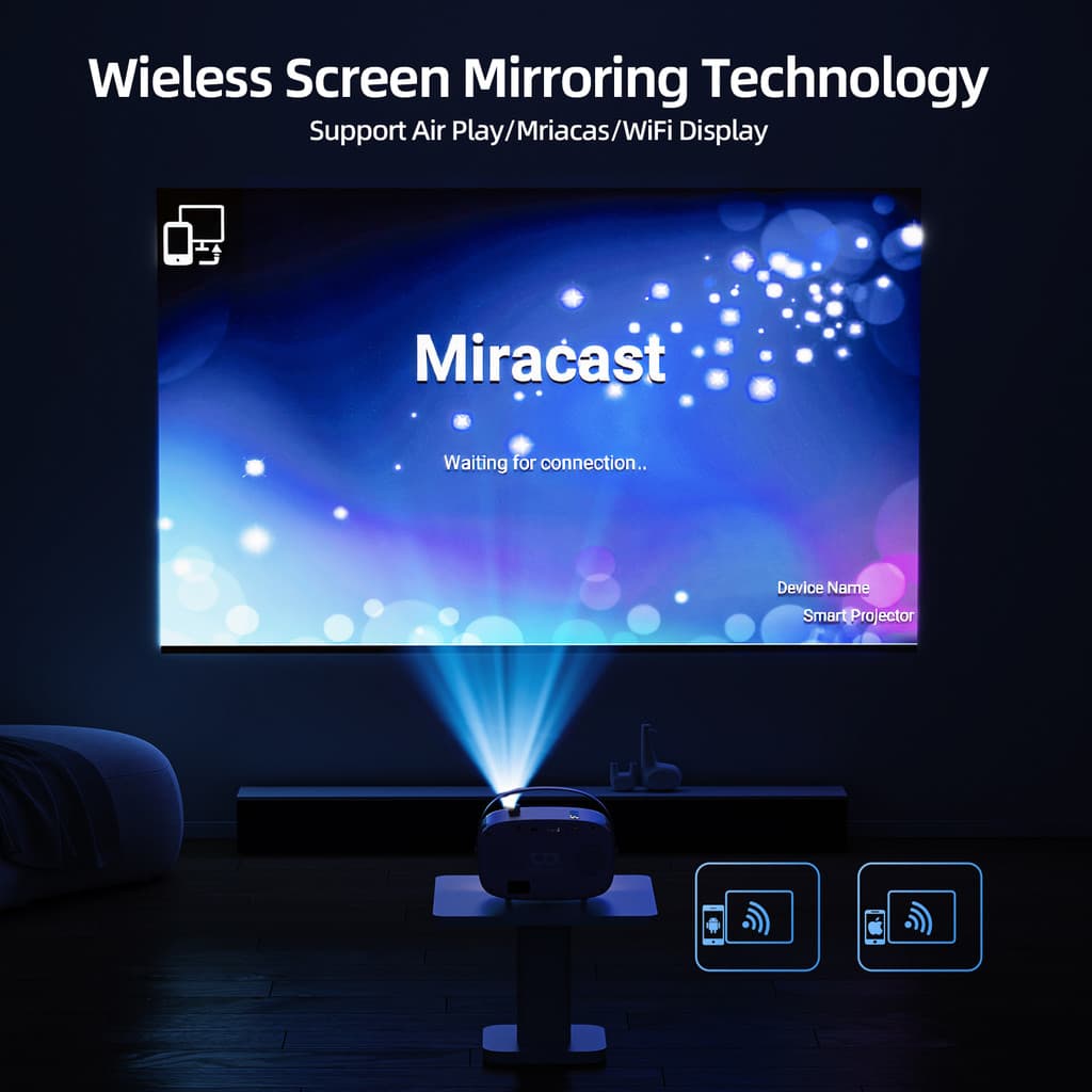 GOOJODOQ โปรเจคเตอร์ Android TV รองรับ 4K projector ดูหนัง 720P HD โปรเจคเตอร์ Hassl ฟรี Setup และสะดวกรีโมทคอนโทรลลําโพงบลูทูธความเข้ากันได้อย่างกว้างขวาง https://wayoza.com