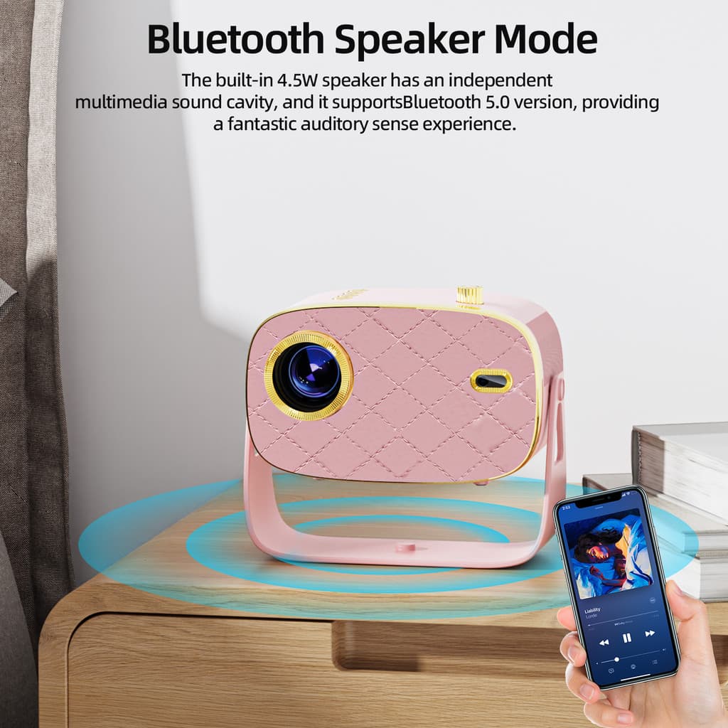 GOOJODOQ โปรเจคเตอร์ Android TV รองรับ 4K projector ดูหนัง 720P HD โปรเจคเตอร์ Hassl ฟรี Setup และสะดวกรีโมทคอนโทรลลําโพงบลูทูธความเข้ากันได้อย่างกว้างขวาง https://wayoza.com
