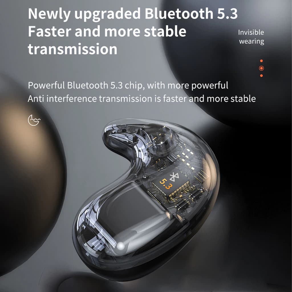 หูฟังใส่นอน Hqai X55 Bluetooth 5.3 หูฟังนอนหลับไร้สายพร้อมเสียงสเตอริโอ Hi-fi Build-in Mic จอแสดงผล LED หูฟังปุ่มควบคุมชุดหูฟังกันน้ําหูฟังตัดเสียงรบกวน https://wayoza.com