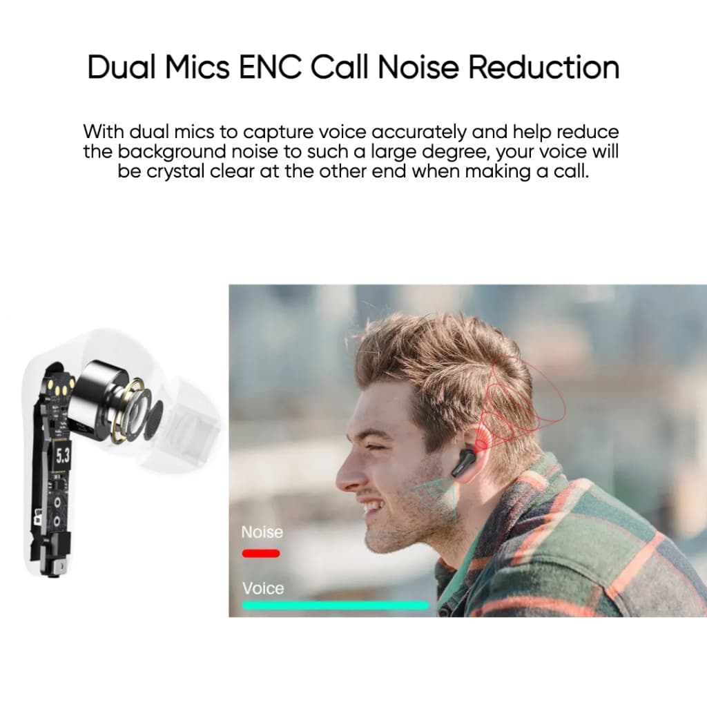 TOZO AnyBuds Pro หูฟังบลูทูธ หูฟังบรูทูธ In-Ear Hybrid ANC 35dB 4 Mics+ ENC Bluetooth 5.3 https://wayoza.com