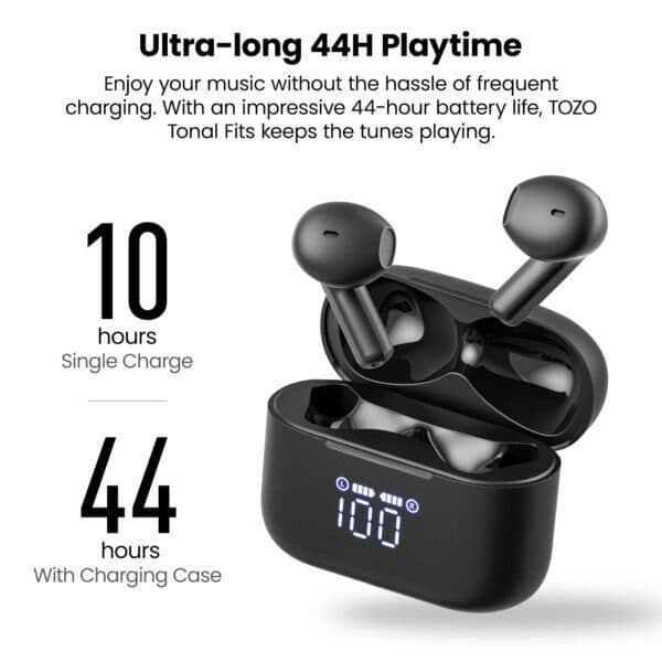 TOZO Tonal Fits หูฟังบลูทูธ หูฟังเอียบัด หูฟังไร้สาย max 10 hr/charge, IPX6, Bluetooth 5.3 https://wayoza.com