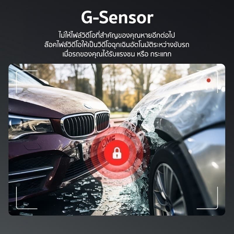 AZDOME M200 กล้องติดรถ 1080P Full HD มุมกว้าง 150 องศา WIFI ทนแดดสูงด้วย Capacitor รับประกัน 1 ปี https://wayoza.com