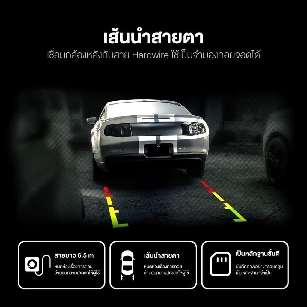 DENGO Auto Mirror Wifi กล้องติดรถยนต์ FHD จอซ้าย-เลนส์ขวา 2 กล้อง กระจกมองหลังตัดแสง ประกัน 1 ปี https://wayoza.com