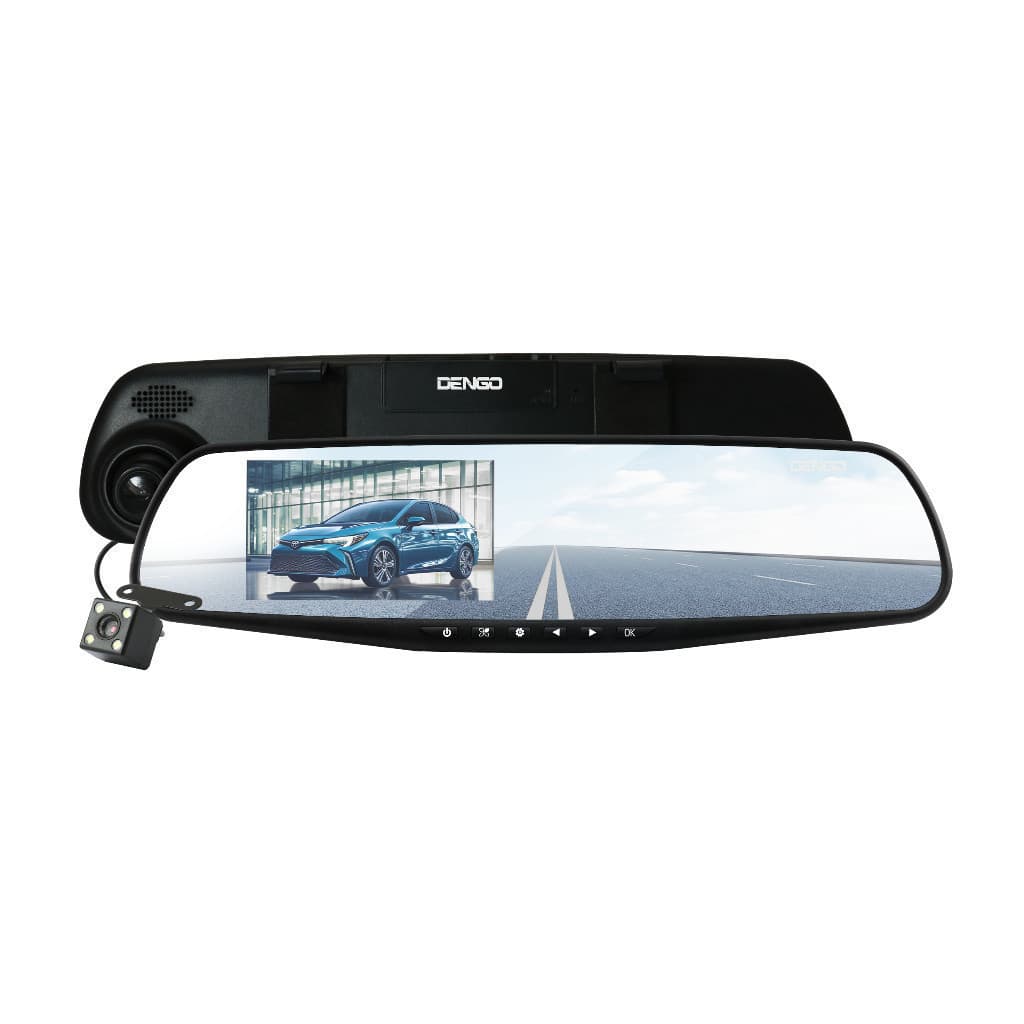 DENGO Auto Mirror Wifi กล้องติดรถยนต์ FHD จอซ้าย-เลนส์ขวา 2 กล้อง กระจกมองหลังตัดแสง ประกัน 1 ปี https://wayoza.com