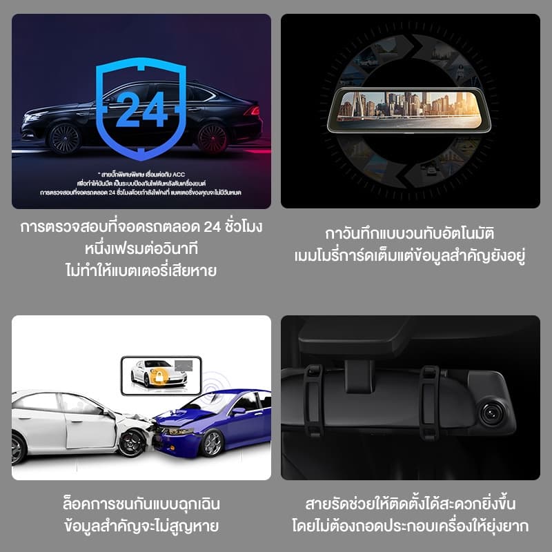 DDPAI Mola E3 กล้องติดรถยนต์ 1440P 2K Front and Rear Dash cam Car camera กล้องมองหลัง 2 กล้องหน้าหลัง กล้องหลังติดรถยนต์ https://wayoza.com