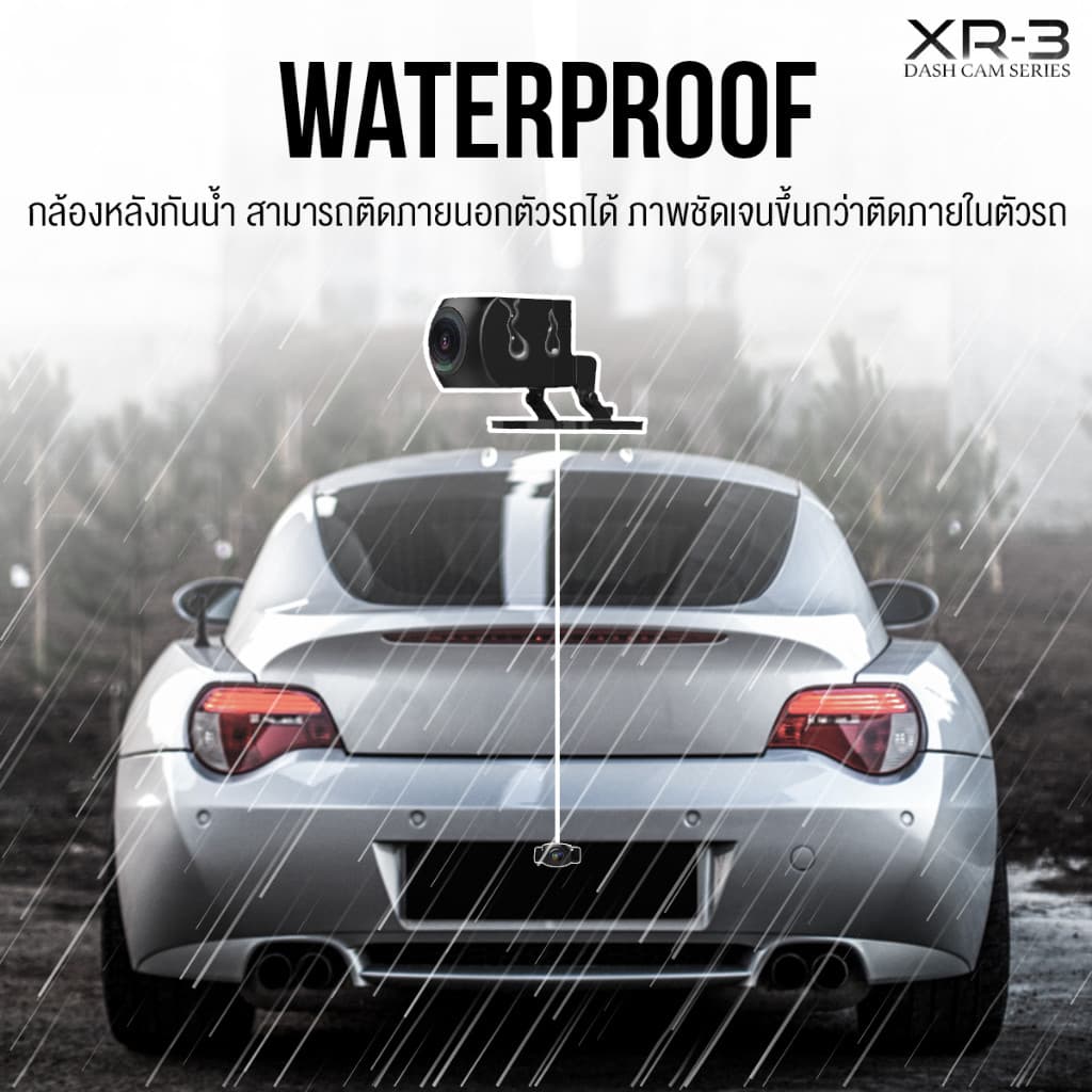 ASTON XR-3 กล้องติดรถยนต์ ชัดระดับ 2.7K สั่งการด้วยเสียง Touch Screen HDR WIFI หน้าหลัง https://wayoza.com
