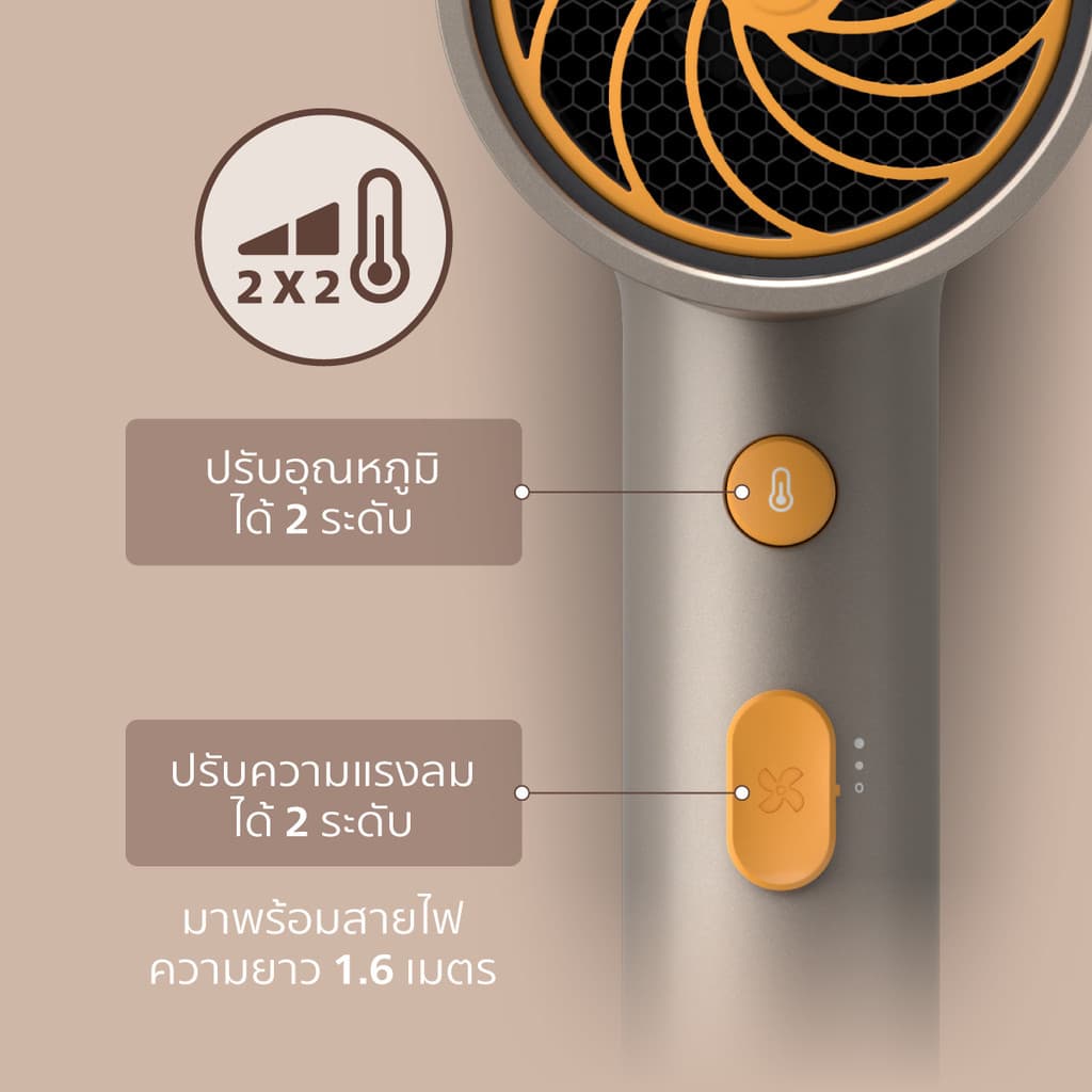 Philips รุ่น BHD321/00 ฟิลิปส์ ไดร์เป่าผม 1600W ผมนุ่มเงางามด้วย 30 ล้านไอออน https://wayoza.com