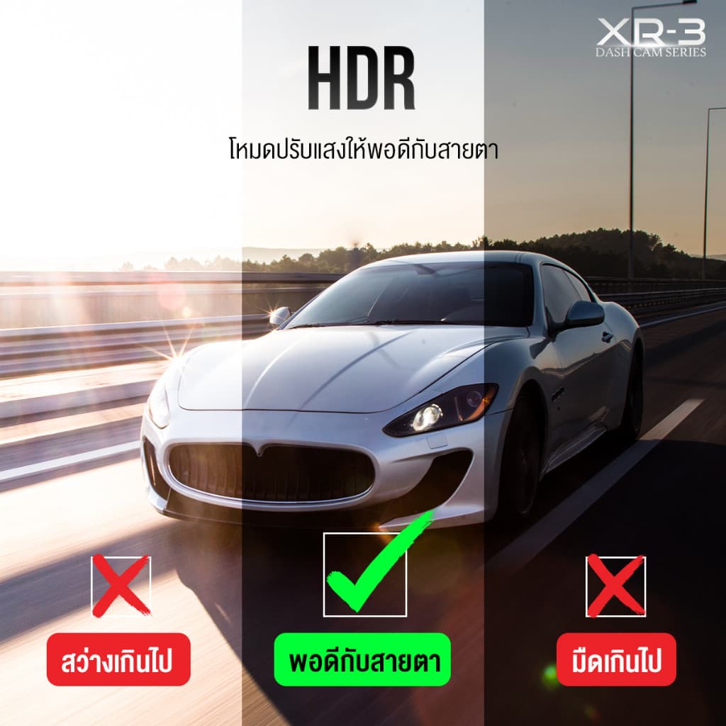 ASTON XR-3 กล้องติดรถยนต์ ชัดระดับ 2.7K สั่งการด้วยเสียง Touch Screen HDR WIFI หน้าหลัง https://wayoza.com