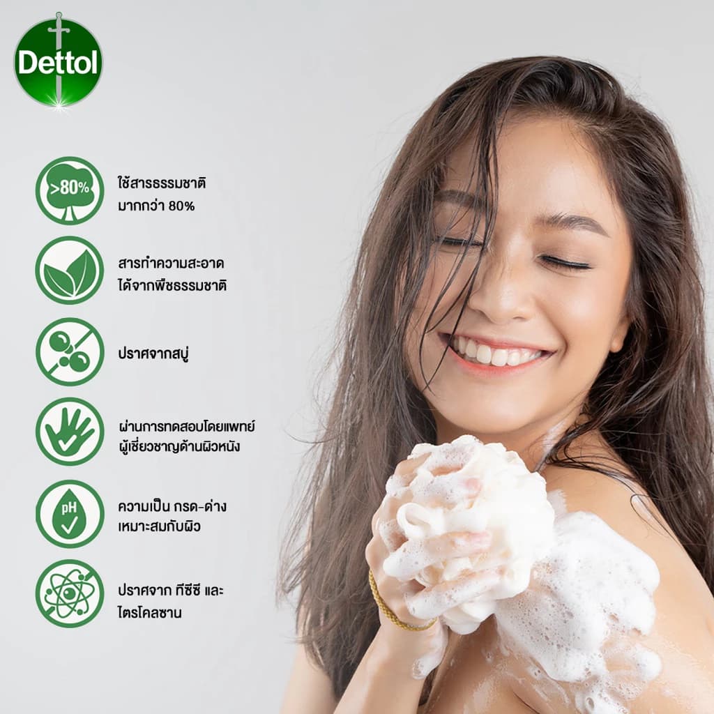 Dettol เดทตอล เจลอาบน้ำ สบู่เหลวเดทตอล ออนเซ็น แอคทีฟ-โบทานี่ สูตรไวท์คามีเลีย แอนด์ ลาเวนเดอร์ https://wayoza.com