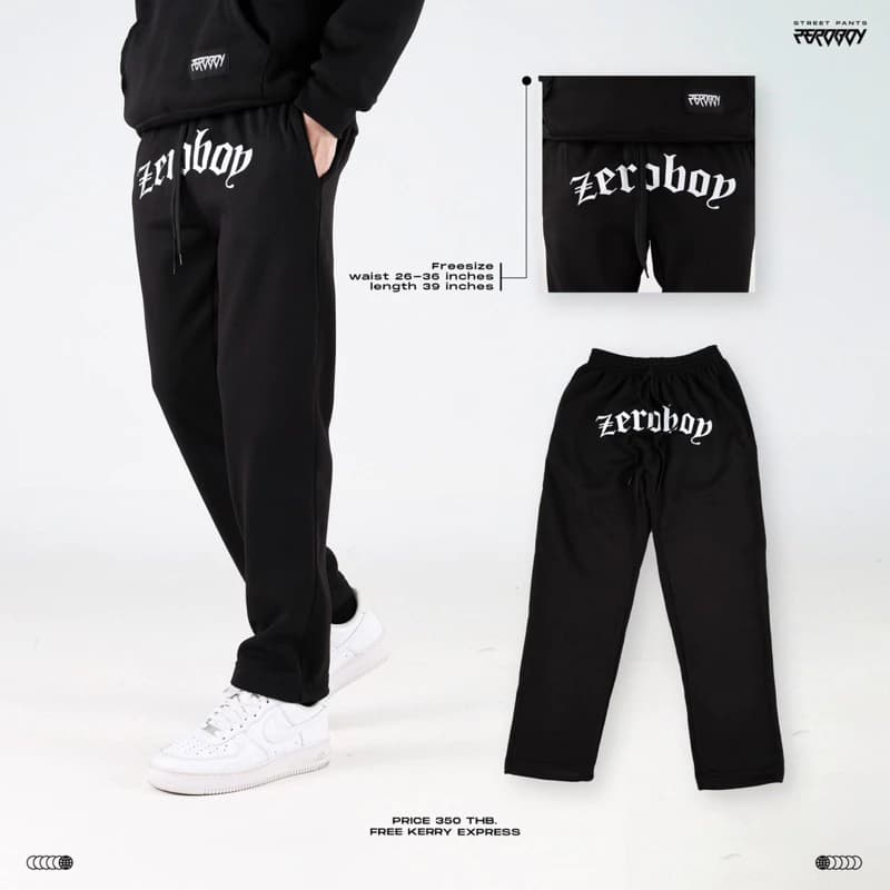 ZEROBOY - กางเกงขายาว Zeroboy ผ้าสำลี https://wayoza.com