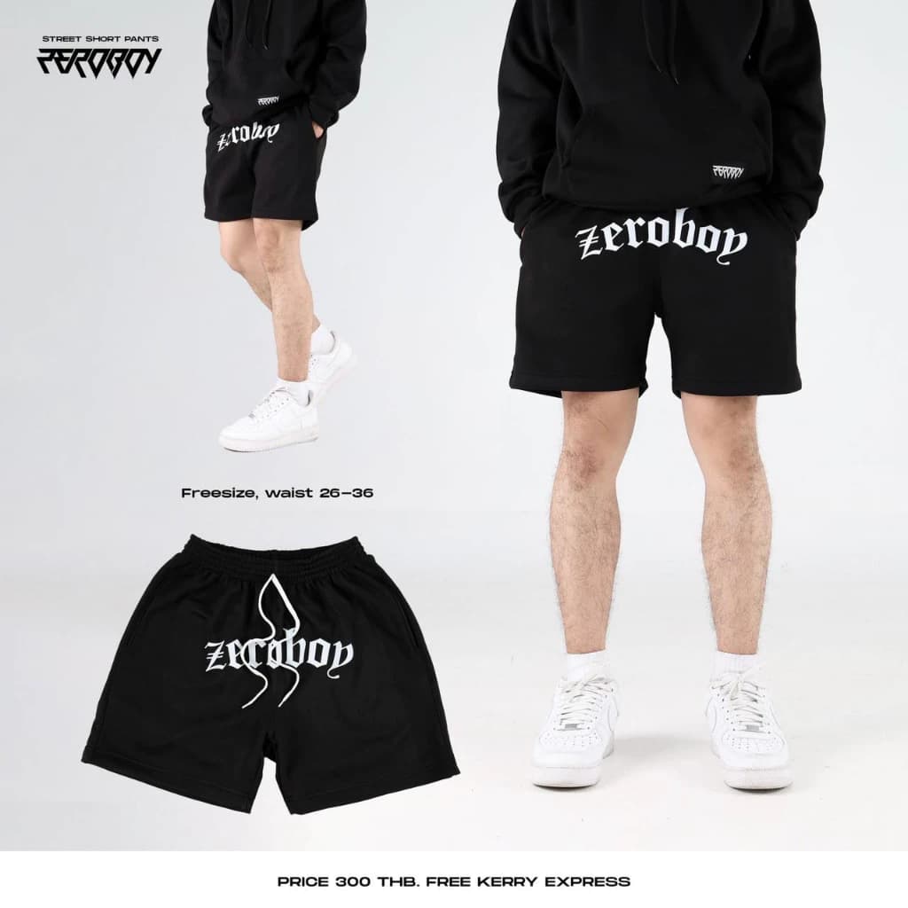 ZEROBOY - กางเกงขาสั้น Zeroboy ผ้าสำลี https://wayoza.com