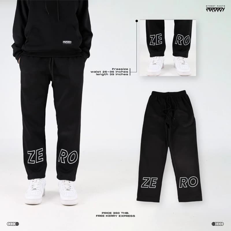 ZEROBOY - กางเกงขายาว Zeroboy ผ้าสำลี https://wayoza.com