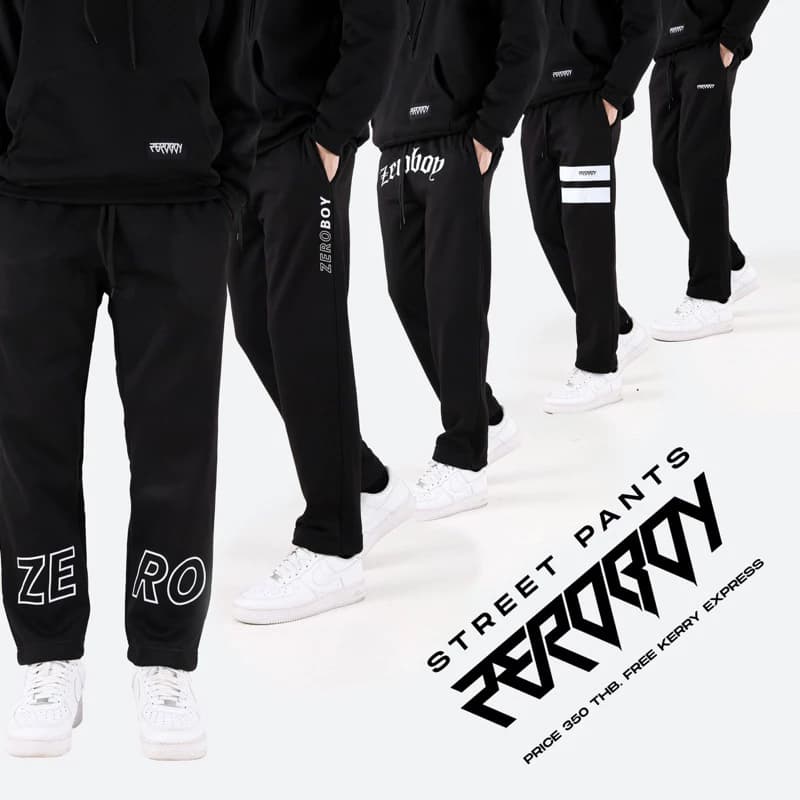 ZEROBOY - กางเกงขายาว Zeroboy ผ้าสำลี https://wayoza.com