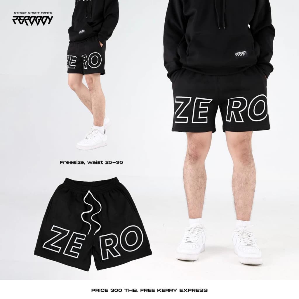 ZEROBOY - กางเกงขาสั้น Zeroboy ผ้าสำลี https://wayoza.com