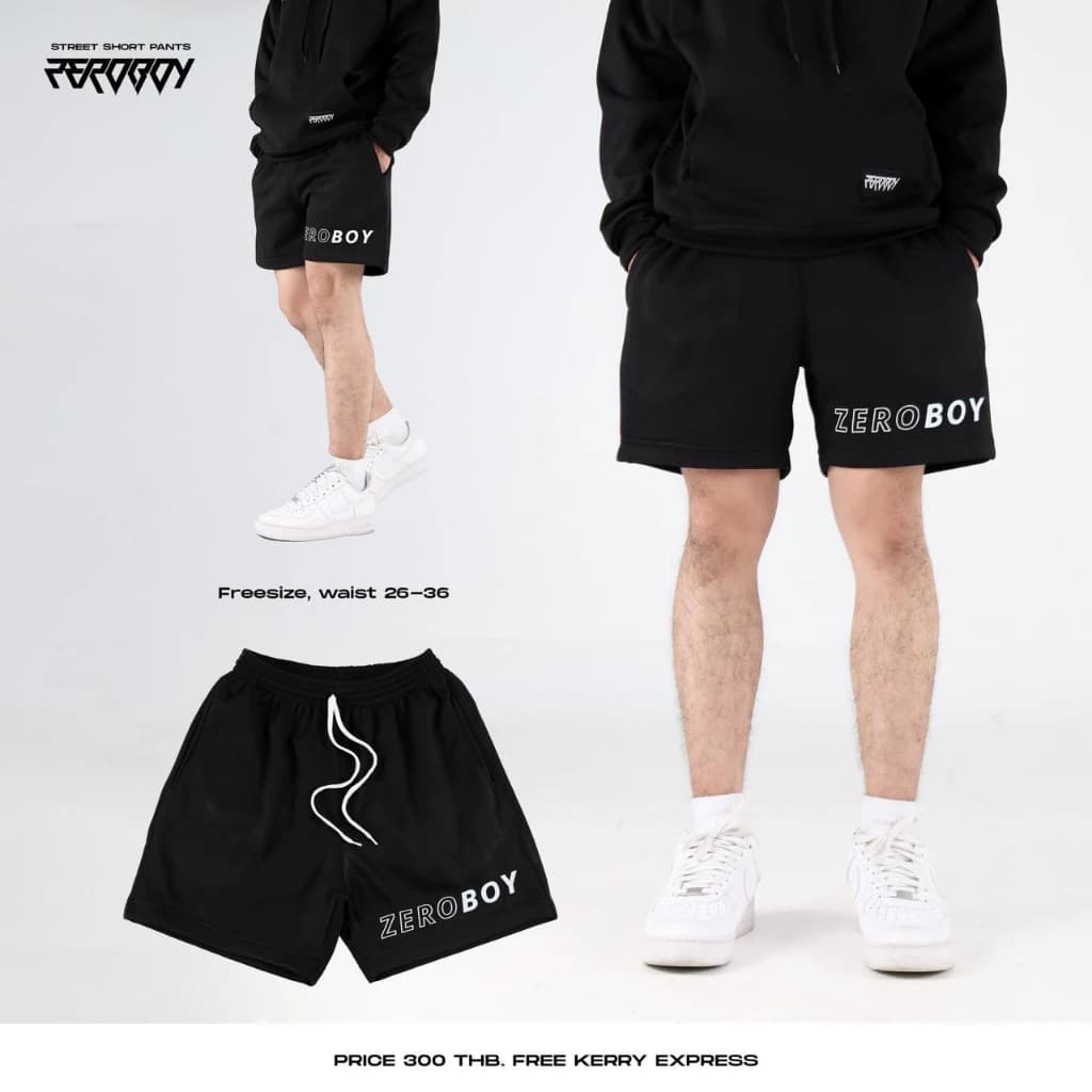 ZEROBOY - กางเกงขาสั้น Zeroboy ผ้าสำลี https://wayoza.com