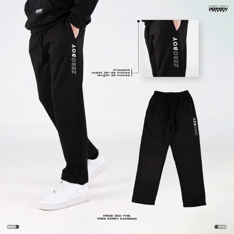 ZEROBOY - กางเกงขายาว Zeroboy ผ้าสำลี https://wayoza.com