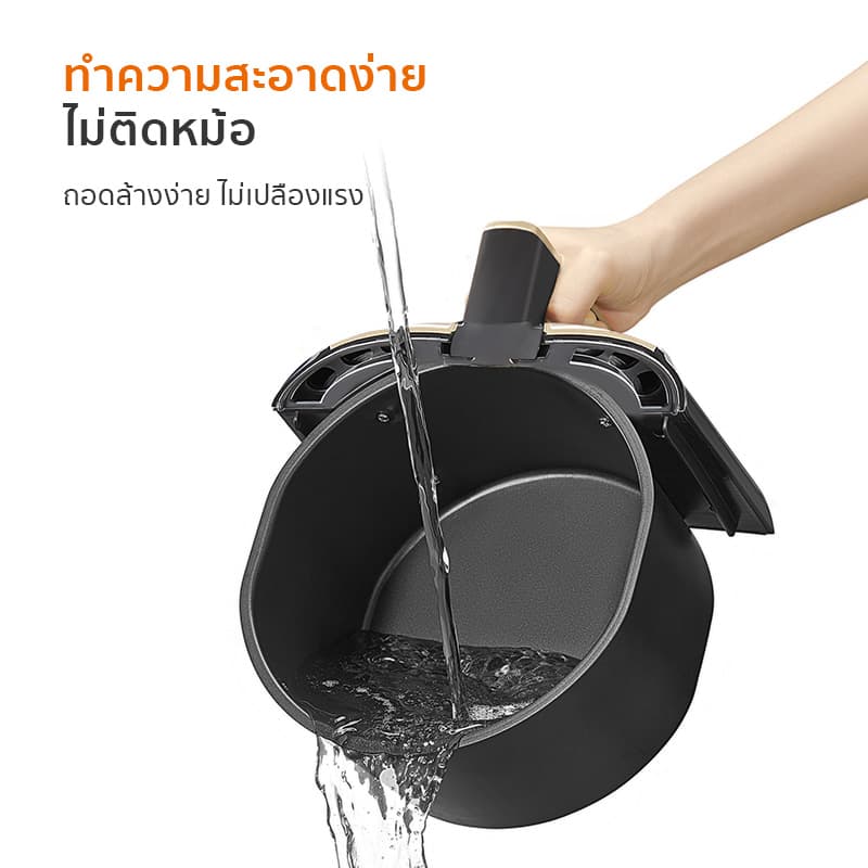 Gaabor รุ่น AF65M-BK01A หม้อทอดไร้น้ำมัน 6.5 ลิตร หม้อทอดไร้น้ำมันไฟฟ้า 1400W ขนาดใหญ่ อเนกประสงค์ อบลมร้อน Air fryer https://wayoza.com