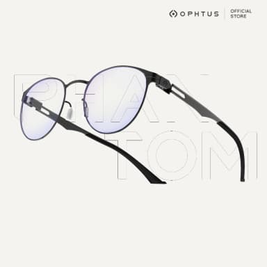 OPHTUS รุ่น Phantom เลนส์ RetinaX Clear สี Black แว่นกรองแสงสำหรับเกมเมอร์