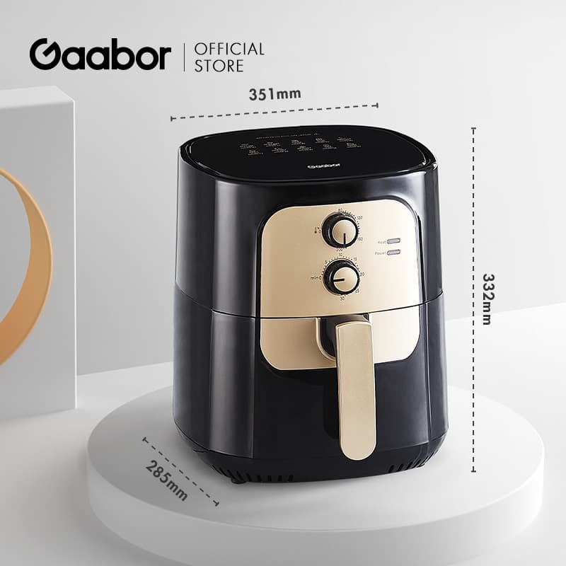 Gaabor รุ่น AF65M-BK01A หม้อทอดไร้น้ำมัน 6.5 ลิตร หม้อทอดไร้น้ำมันไฟฟ้า 1400W ขนาดใหญ่ อเนกประสงค์ อบลมร้อน Air fryer https://wayoza.com