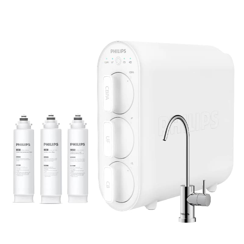 Philips water AUT3234 เครื่องกรองน้ําดื่ม ที่กรองน้ํา การกรอง 4 ขั้นตอน https://wayoza.com