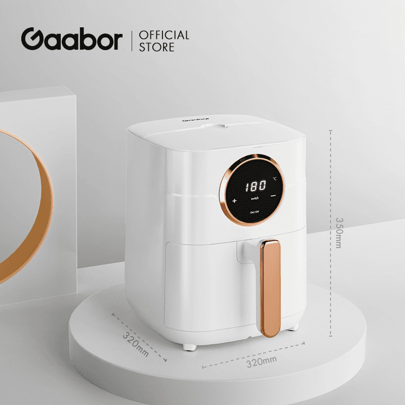 Gaabor รุ่น GA-E45A02 ขนาด 4.5 ลิตร หม้อทอดไร้น้ำมัน 1400W หน้าจอดิจิตอล อเนกประสงค์ อบลมร้อน ระบบตัดไฟฟ้าอัตโนมัติ Air fryer https://wayoza.com