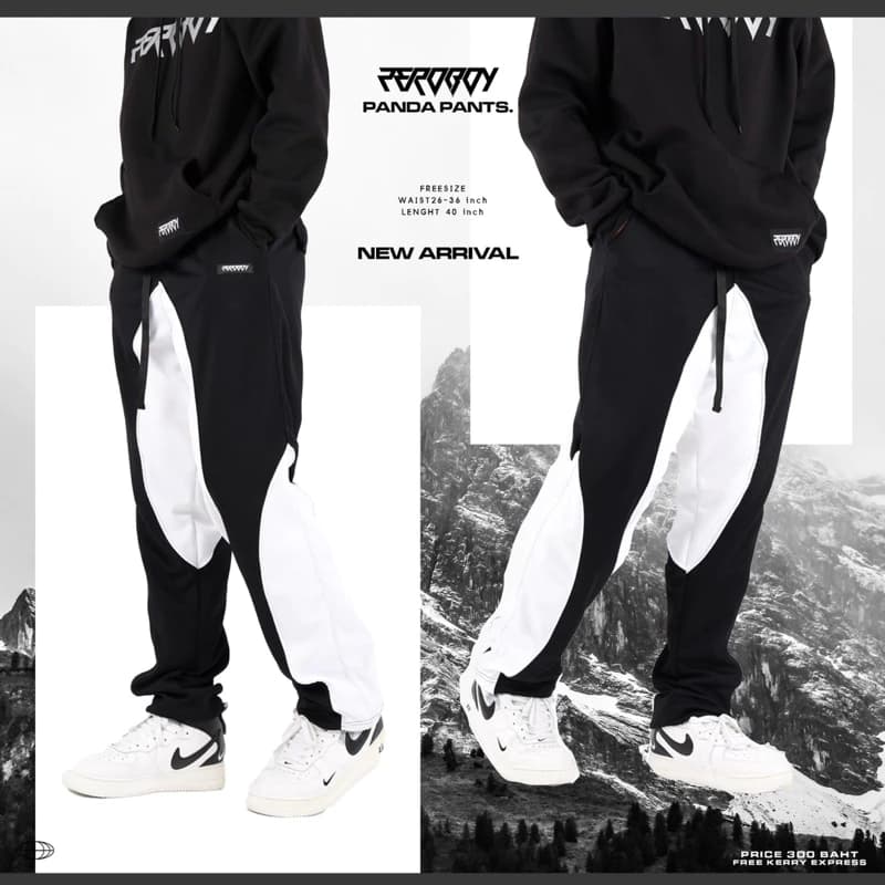 ZEROBOY - DARK PANTS  กางเกงวอร์มขายาวสีดำ New Arrival https://wayoza.com