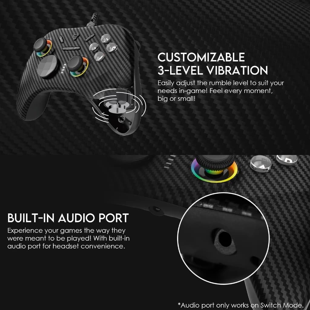 FANTECH GP15 จอยเกมมิ่ง wired gaming controlle ปรับระดับได้ 3 โหมด รองรับ PC, PS3,  Android, IOS https://wayoza.com