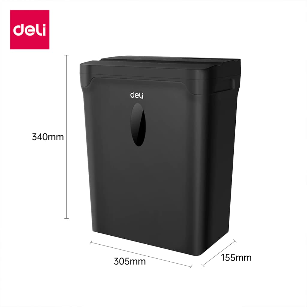 Deli เครื่องย่อยกระดาษ 10 ลิตร เครื่องย่อยกระดาษอัตโนมัติ ทำลายเอกสาร ทีละ 5 แผ่น Paper Shredder https://wayoza.com