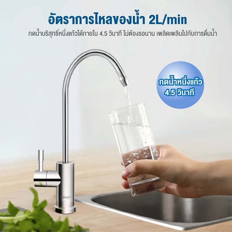 Philips water AUT3234 เครื่องกรองน้ําดื่ม ที่กรองน้ํา การกรอง 4 ขั้นตอน https://wayoza.com