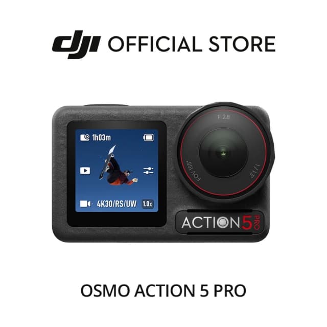DJI Osmo Action 5 Pro - Action Camera | กล้องแอคชั่น | 1/1.3 Sensor 4K/120fps | กล้องดำน้ำ ลึก 20 ม.