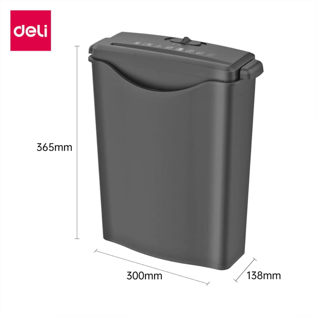 Deli ET101SC เครื่องทำลายเอกสาร 10 ลิตร เครื่องย่อยเอกสาร เครื่องทําลายกระดาษ ขนาด A4 6 แผ่น อุปกรณ์สำนักงาน Paper Shredder https://wayoza.com
