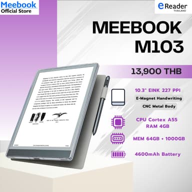 Meebook M103 Pro Edition eBook Reader 2024 - New 10.3" Eink (Android 11 / Micro SD Slot 1TB)