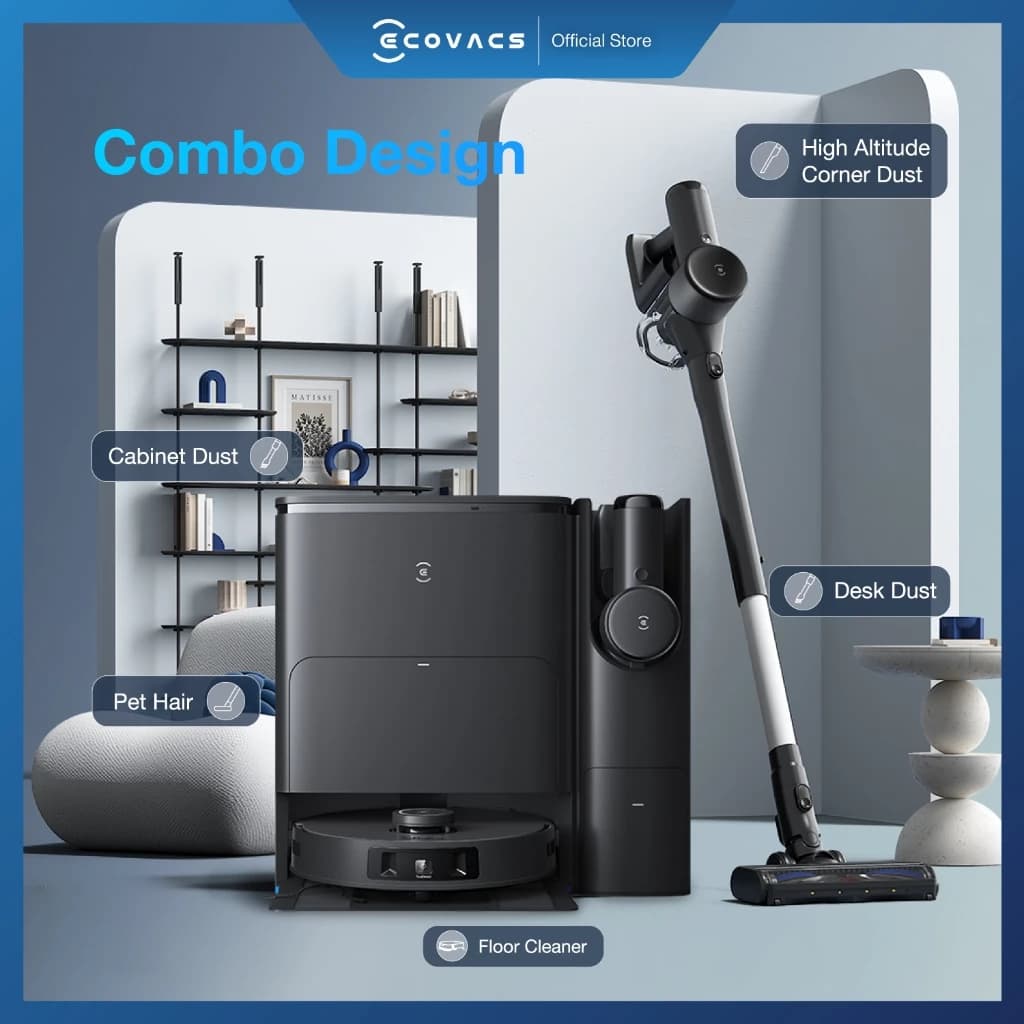 ECOVACS DEEBOT T30S COMBO หุ่นยนต์ดูดฝุ่น ถูพื้น + สถานี All-In-One & เซตCombo เครื่องดูดฝุ่น https://wayoza.com